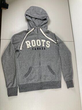Roots Canada Women's Hoodie Small Gray Full zip Outdoor Beaver Sport